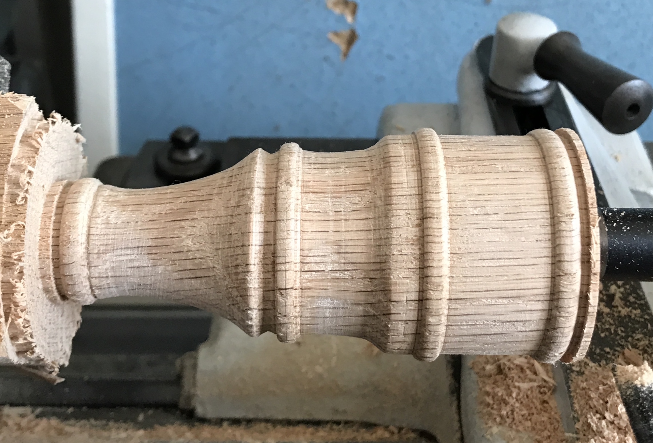 Completed shaping on the mouthpiece